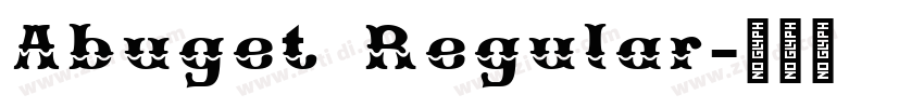 Abuget Regular字体转换